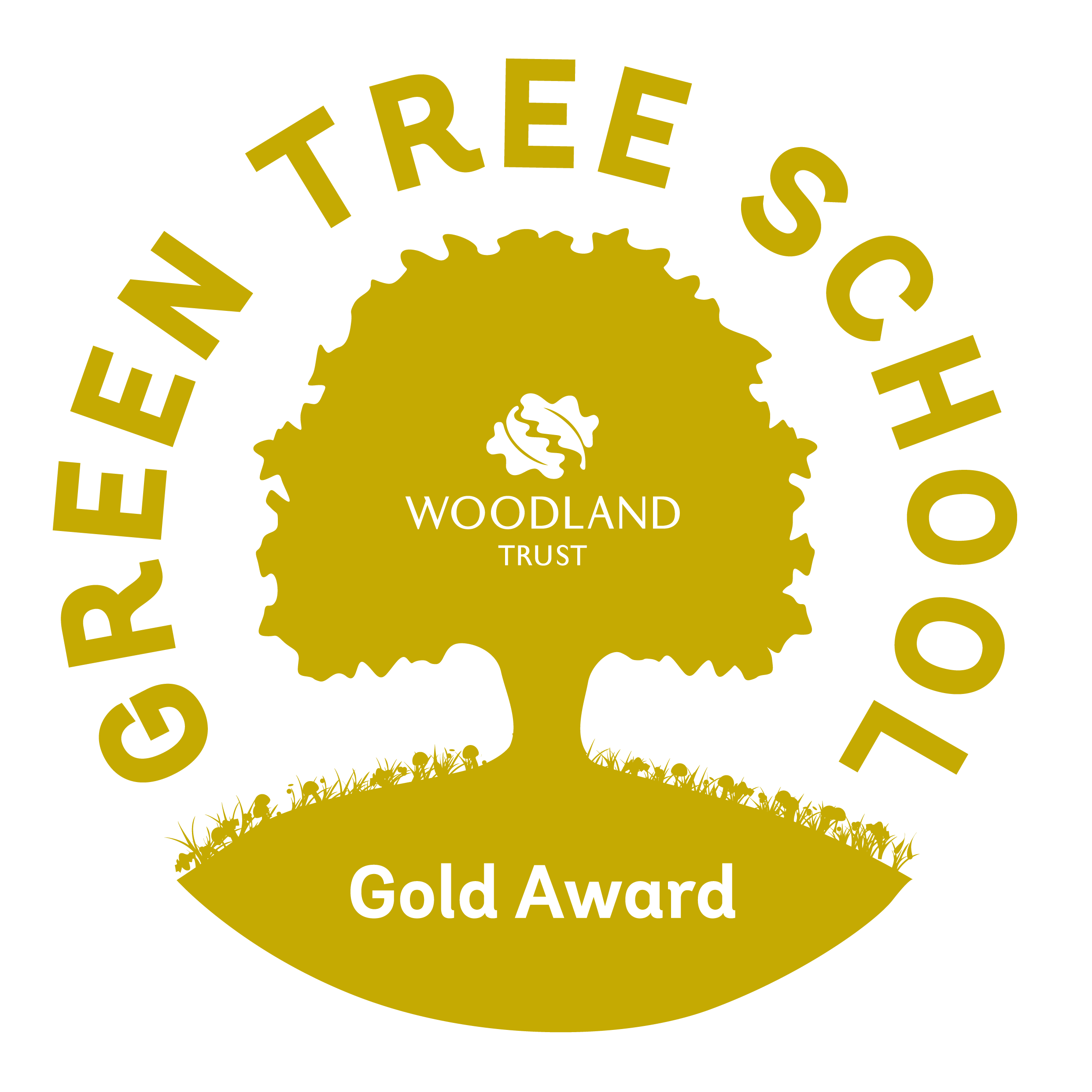 Woodland Trust Green Tree School Gold Award logo